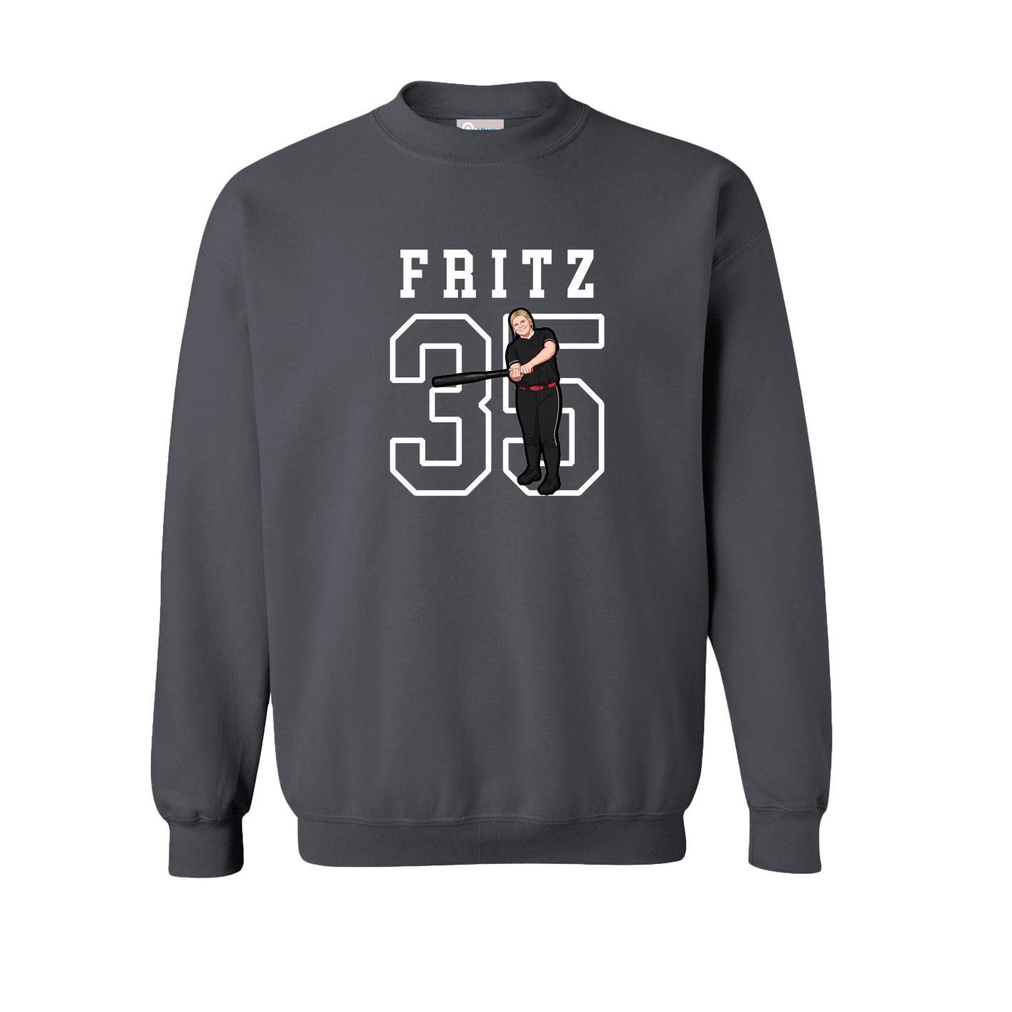 Fleece Crew — Shirsey in Grey