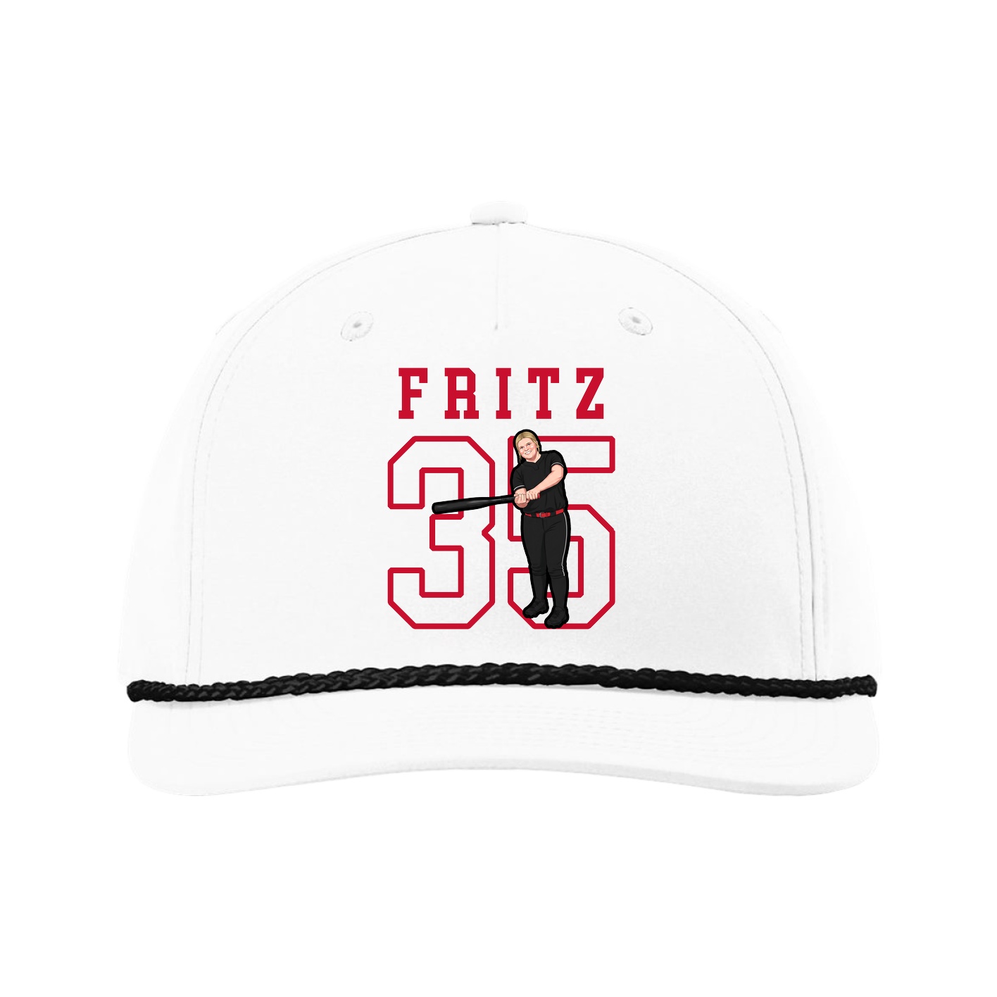 Five-Panel Classic Rope Cap — Shirsey in White