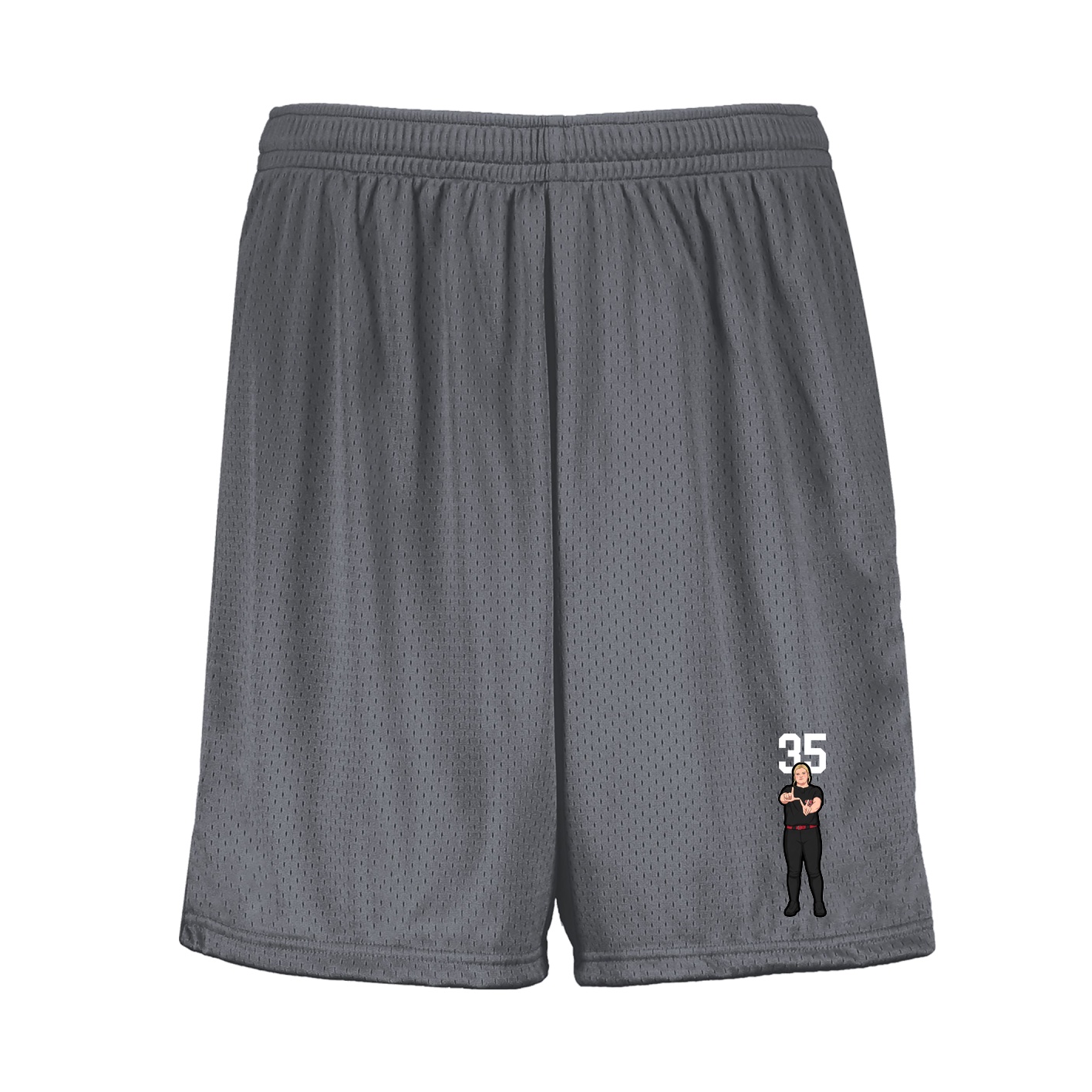 Shorts — Number Top in Grey