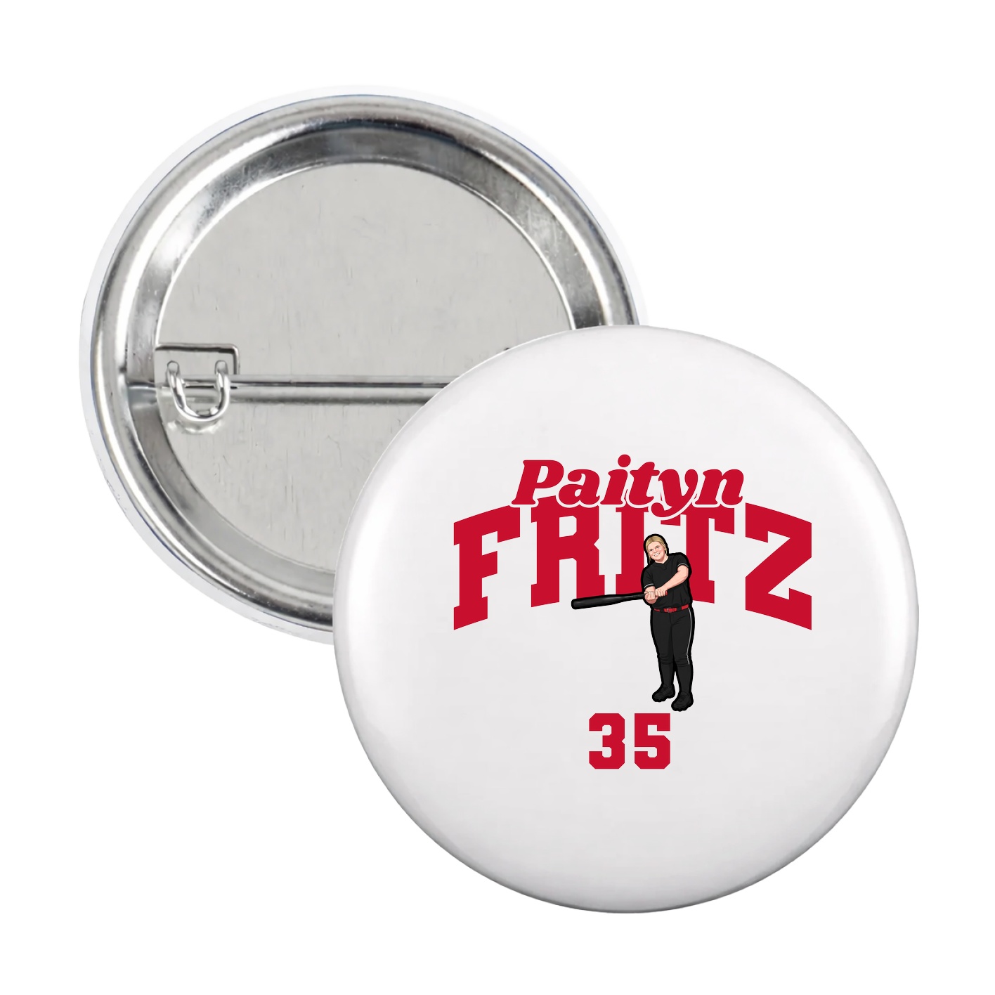 Game Day Button — Signature Arch in White
