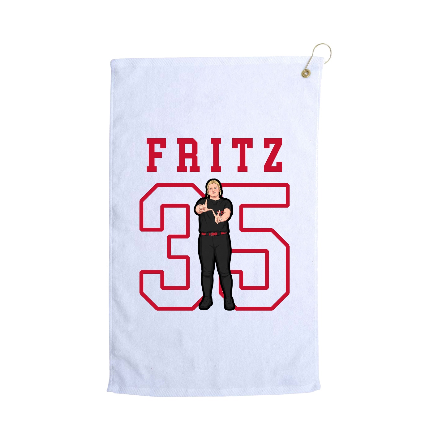 Golf Towel — Shirsey in White