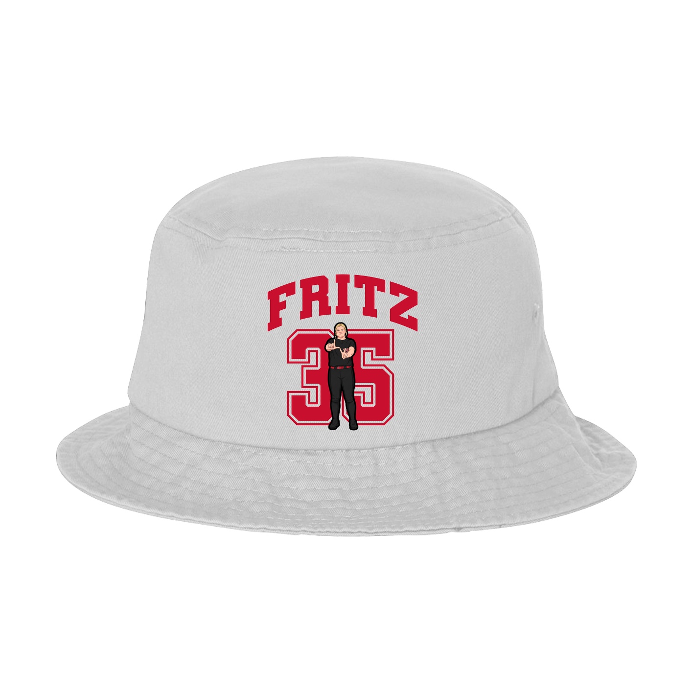 Bucket Cap — Number in White
