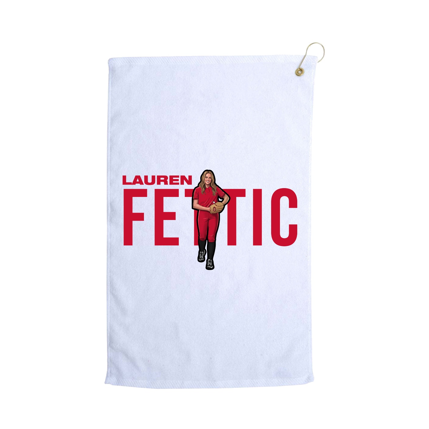 Golf Towel — Player Name in White