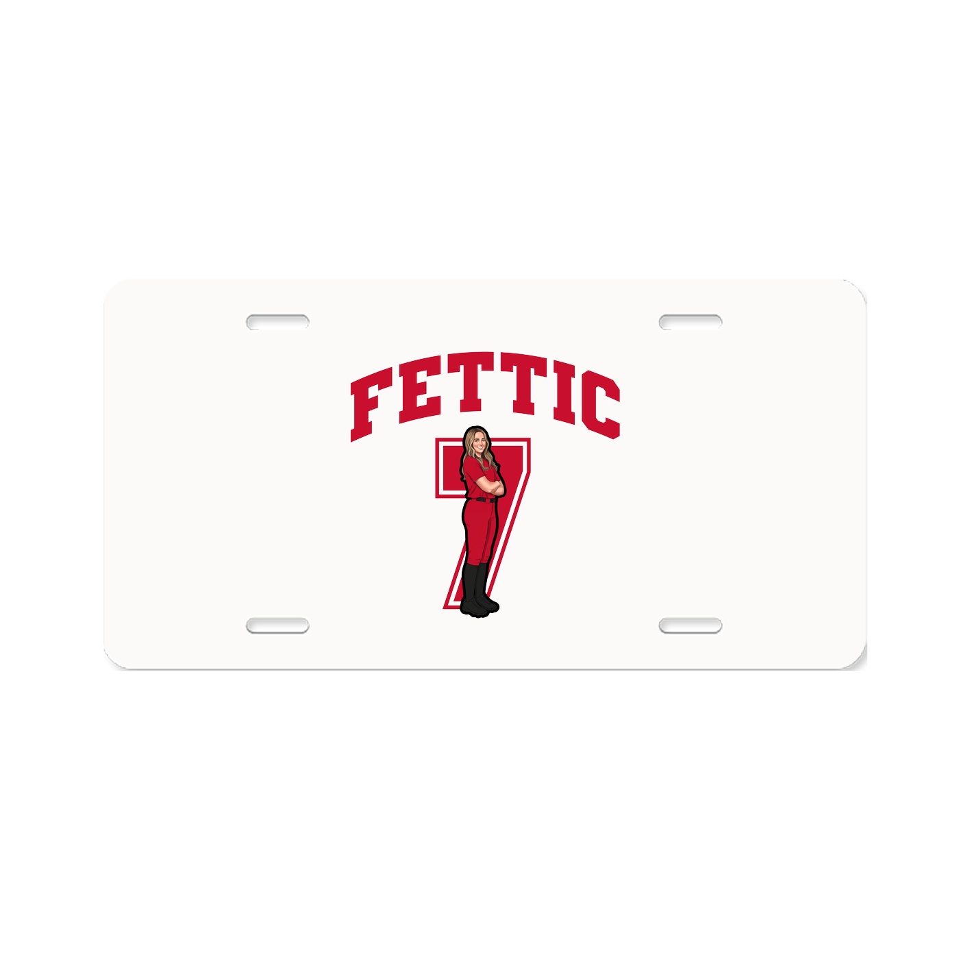 License Plate — Number in Classic