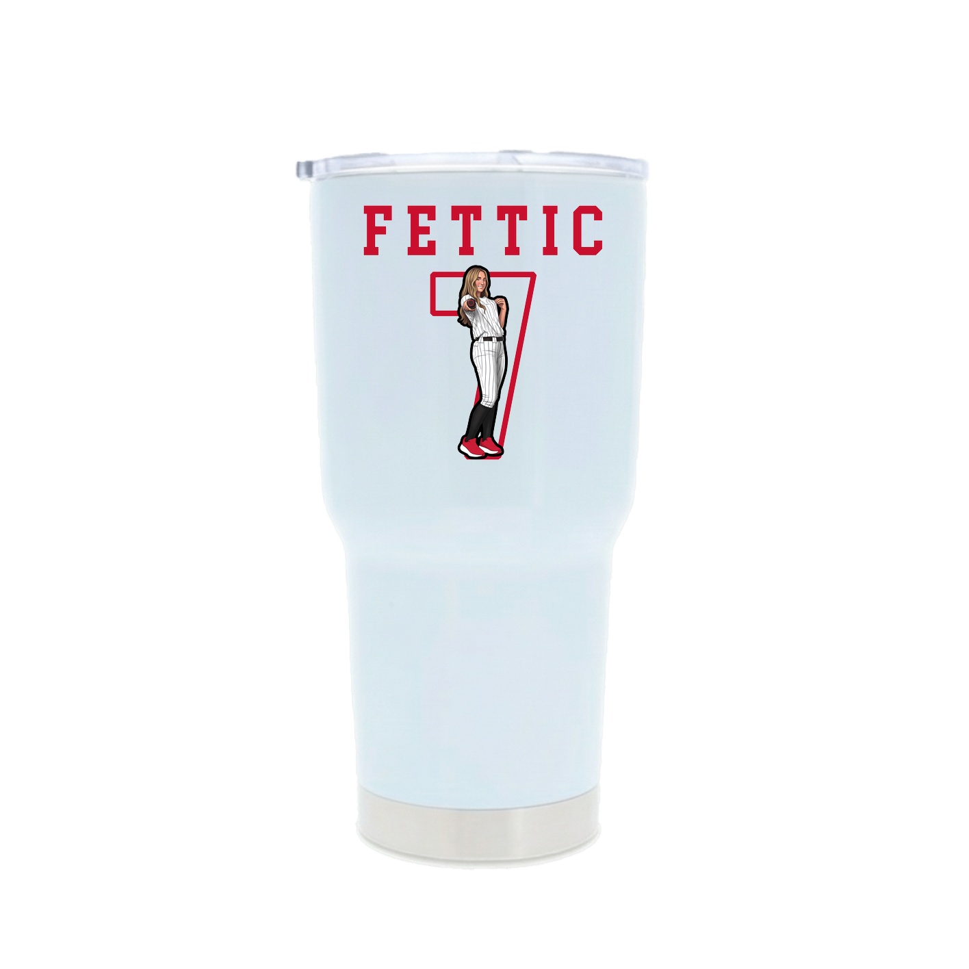 30oz Stainless Steel Tumbler — Shirsey in White