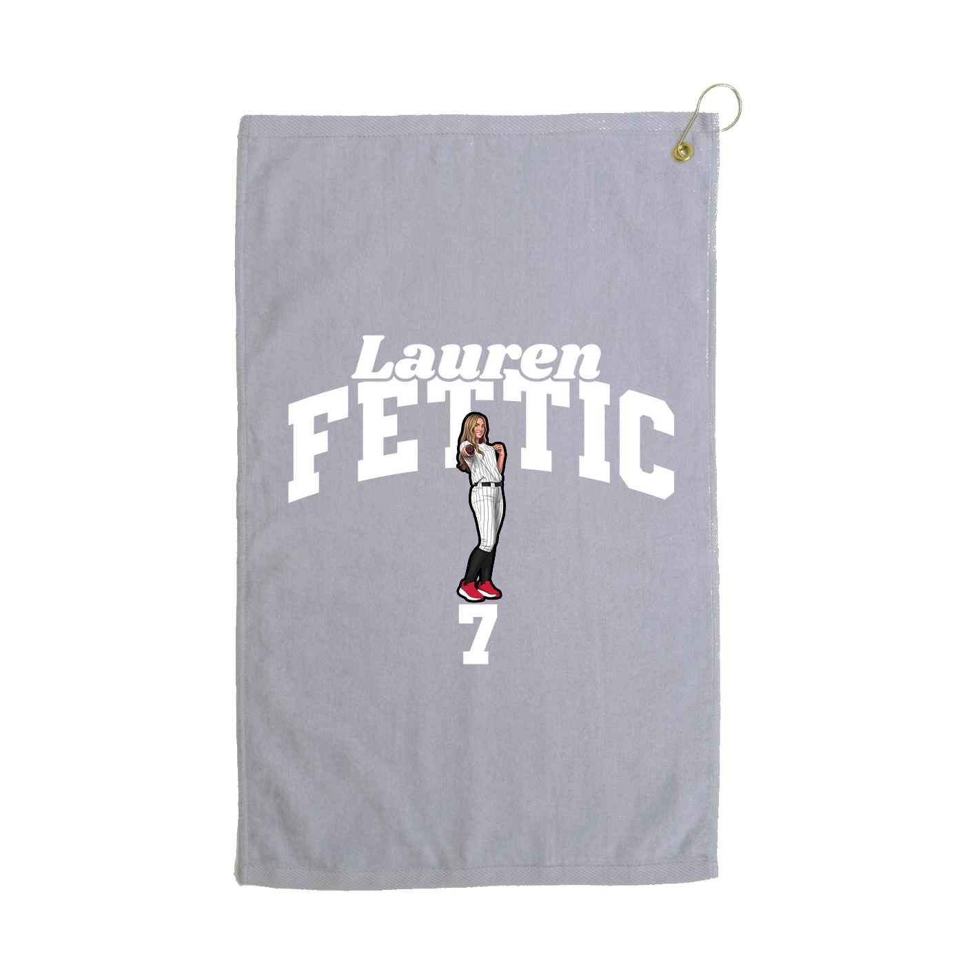 Golf Towel — Signature Arch in Grey