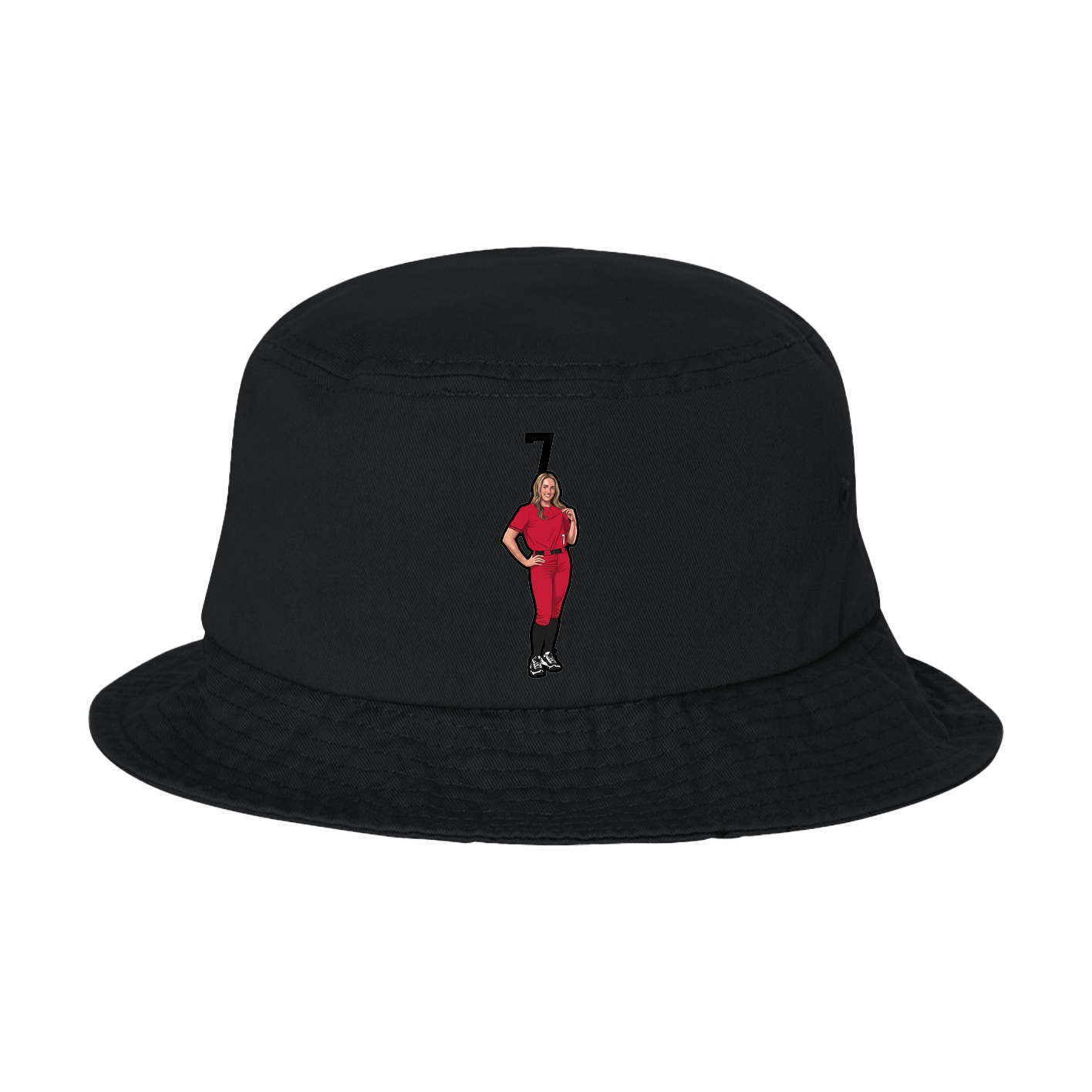 Bucket Cap — Number Top in Black