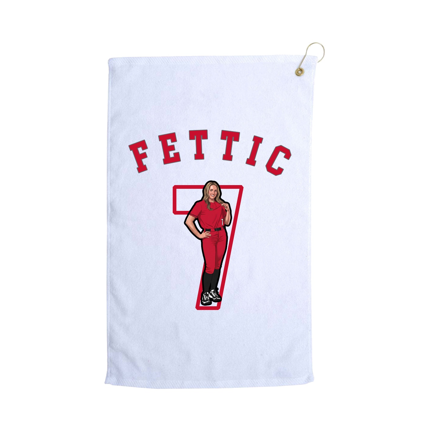 Golf Towel — Shirsey Arch in White