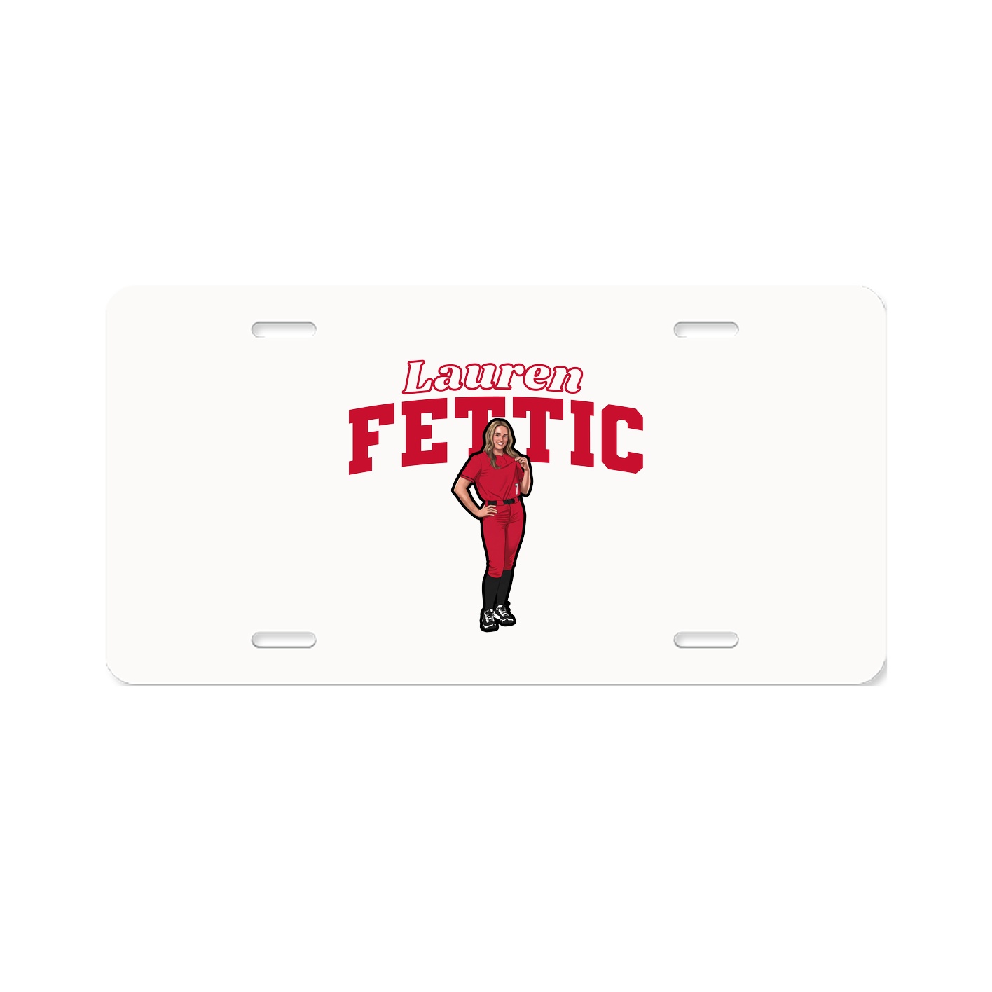 License Plate — Name Arch in Classic