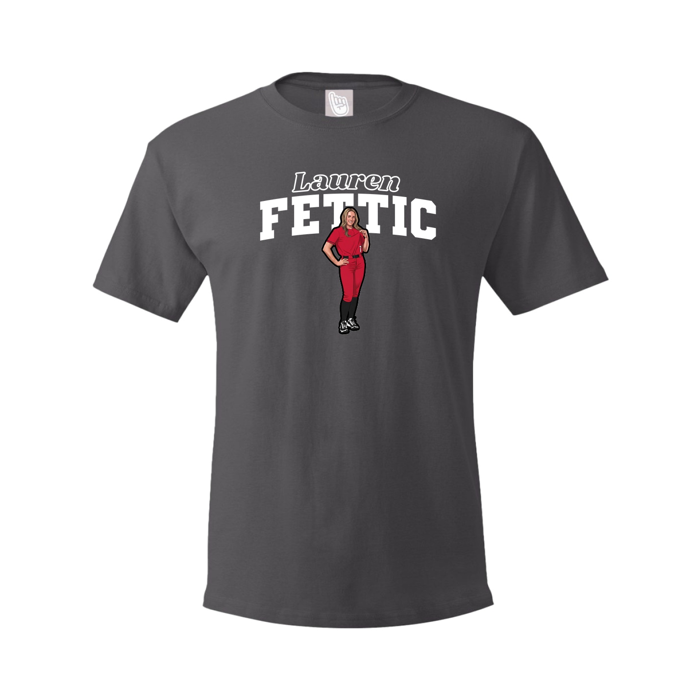 Tee — Name Arch in Grey