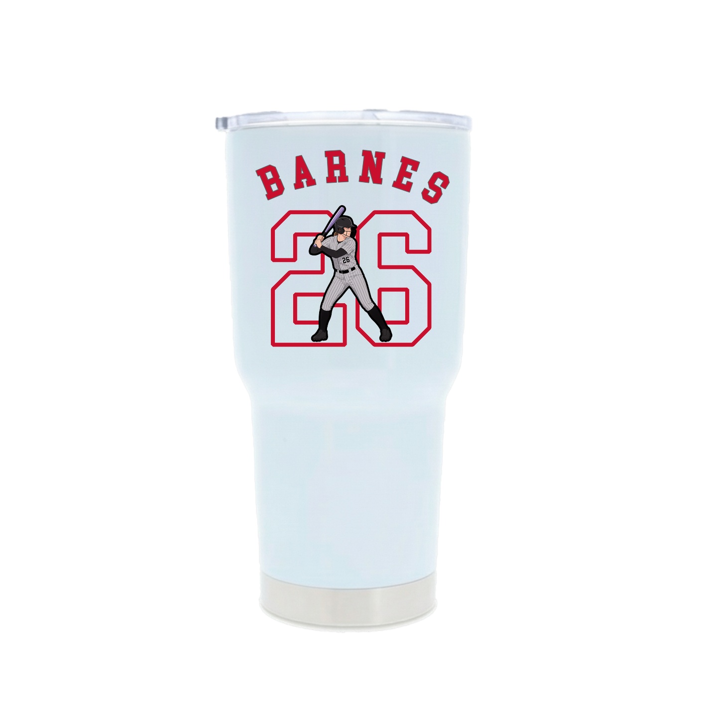 30oz Stainless Steel Tumbler — Shirsey Arch in White