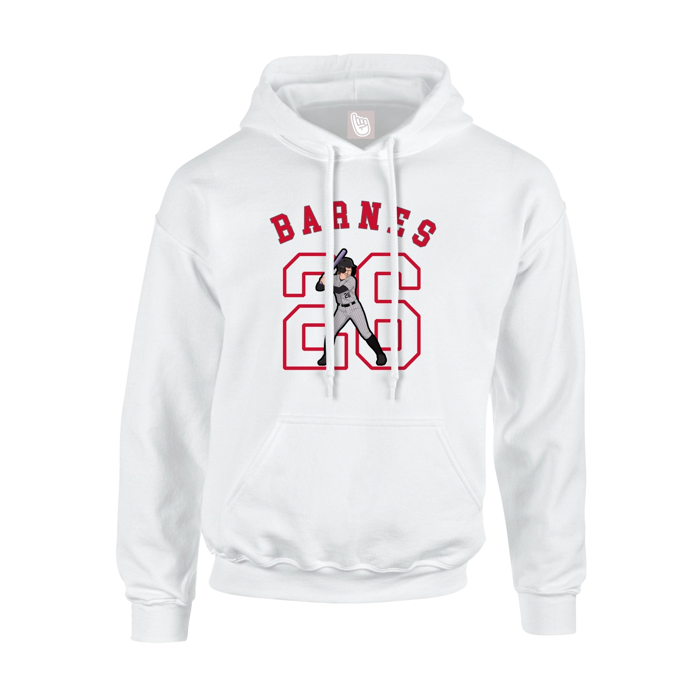 Hoodie — Shirsey Arch in White