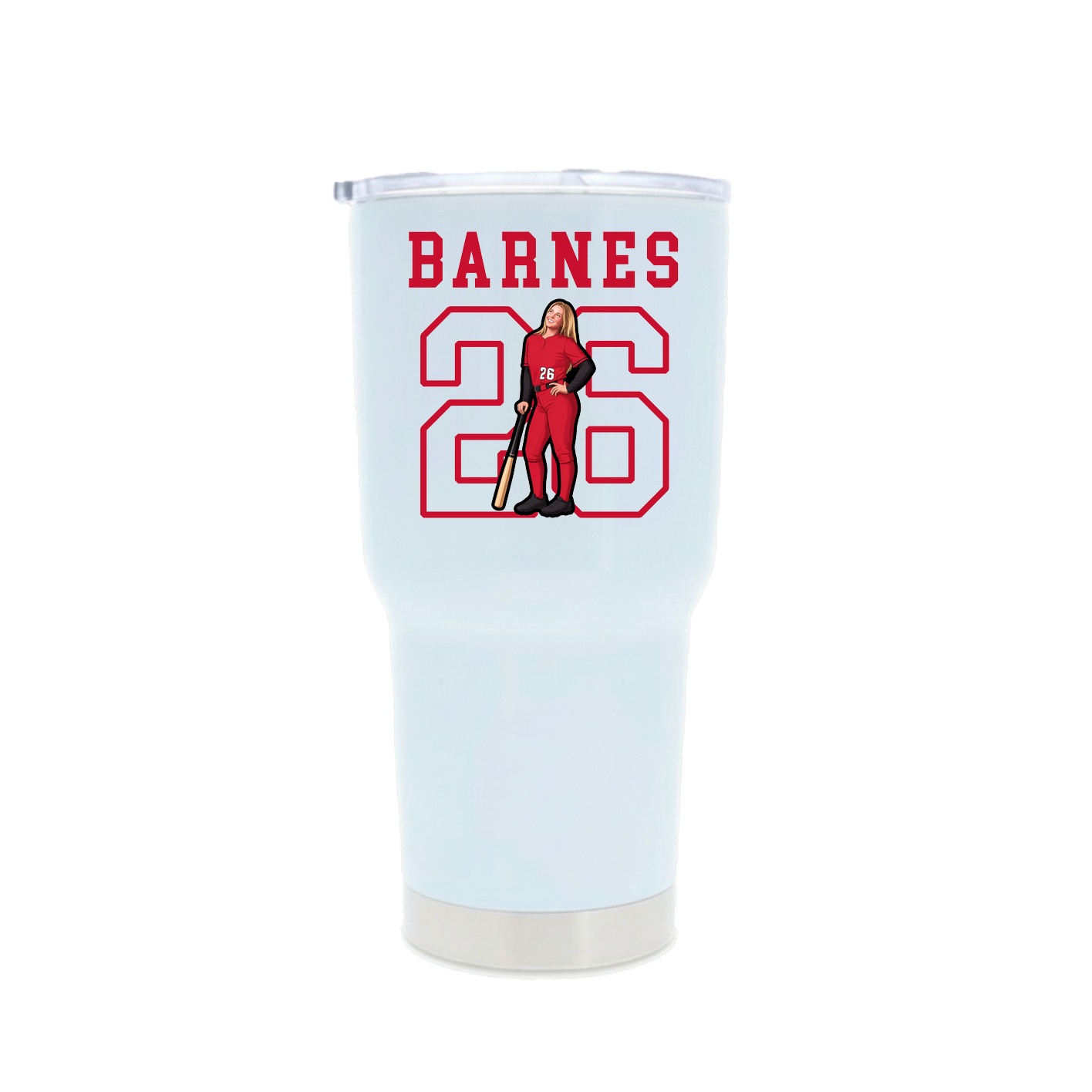 30oz Stainless Steel Tumbler — Shirsey in White