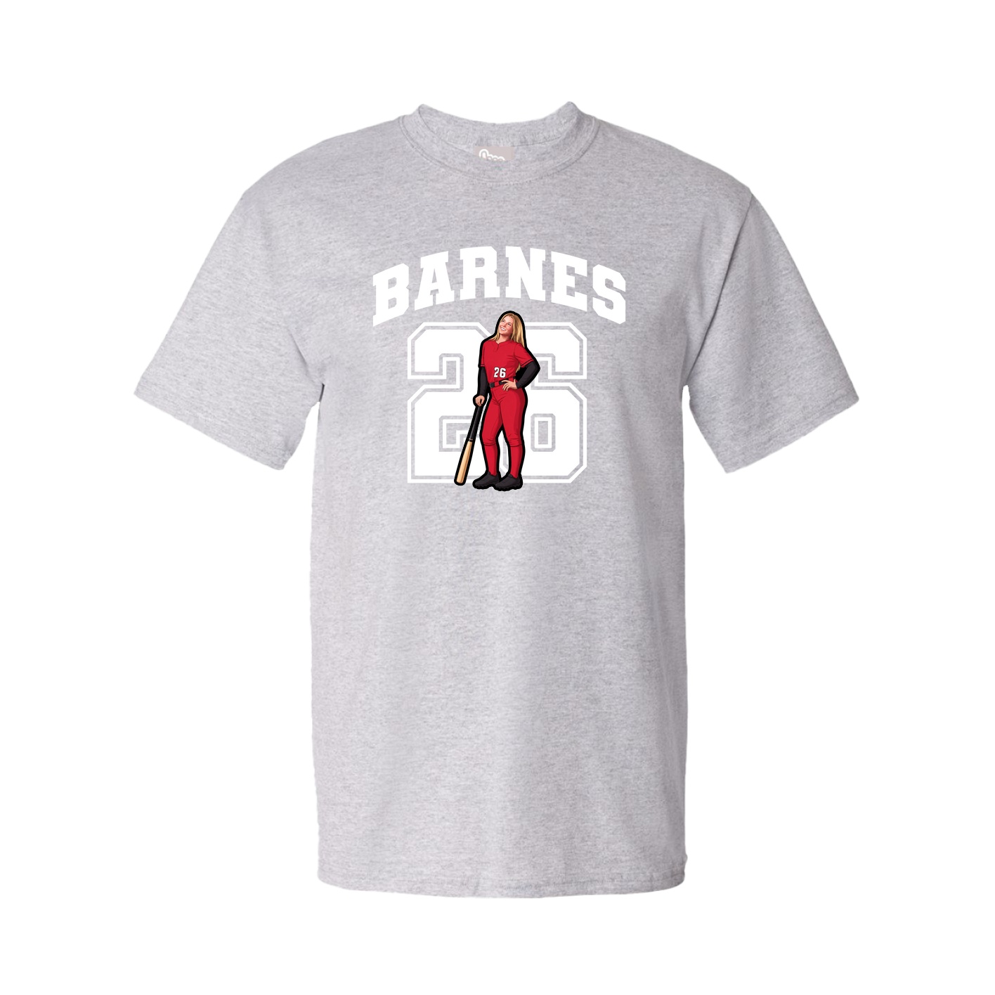 Youth Tee — Number in Grey