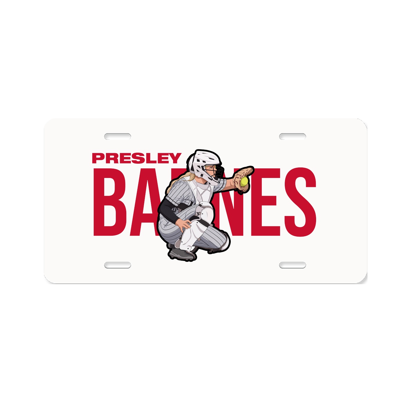 License Plate — Player Name in Classic