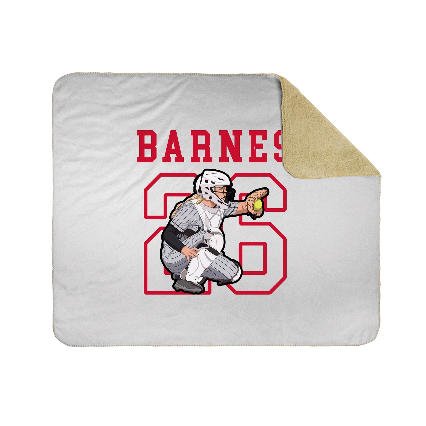 Throw Blanket — Shirsey in White