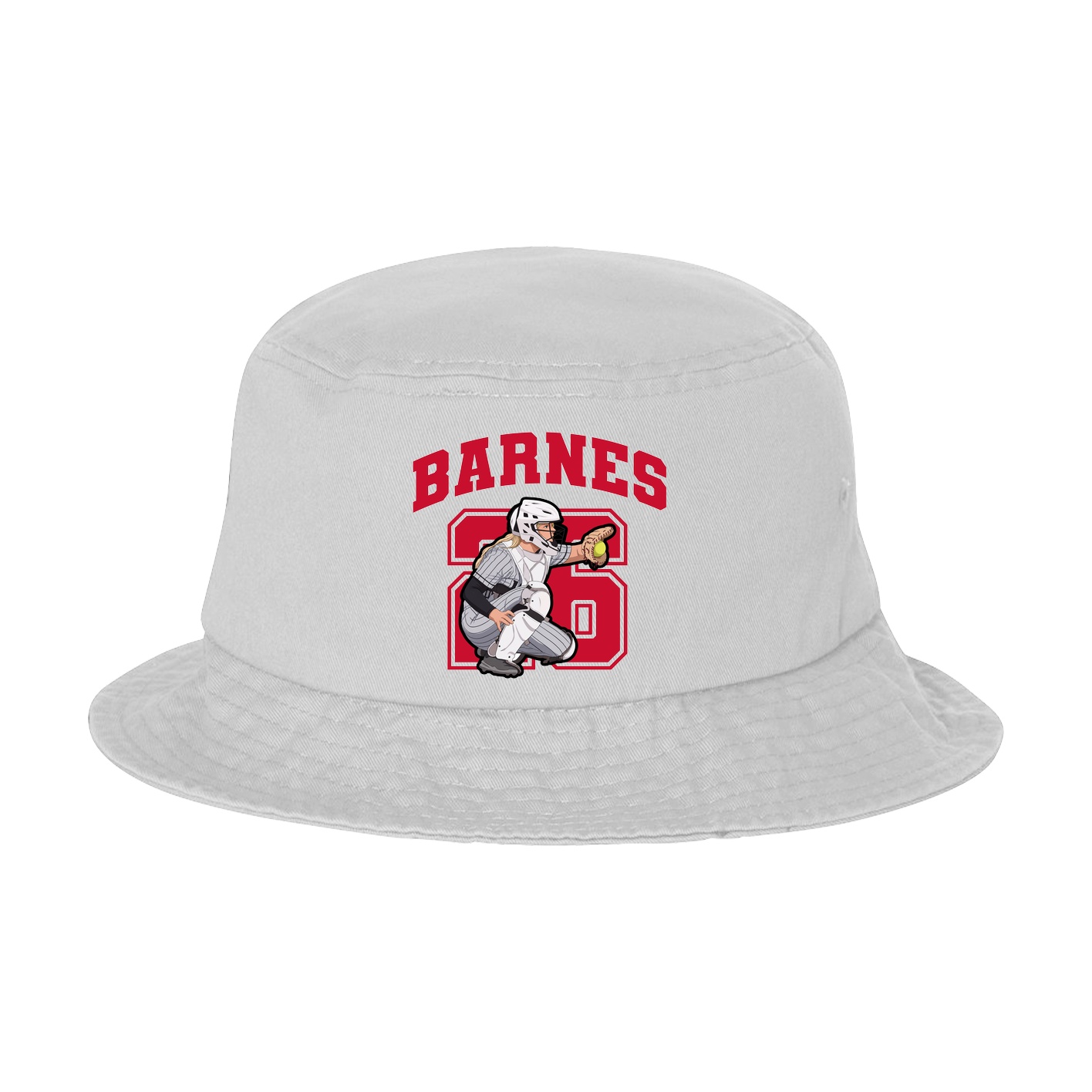 Bucket Cap — Number in White