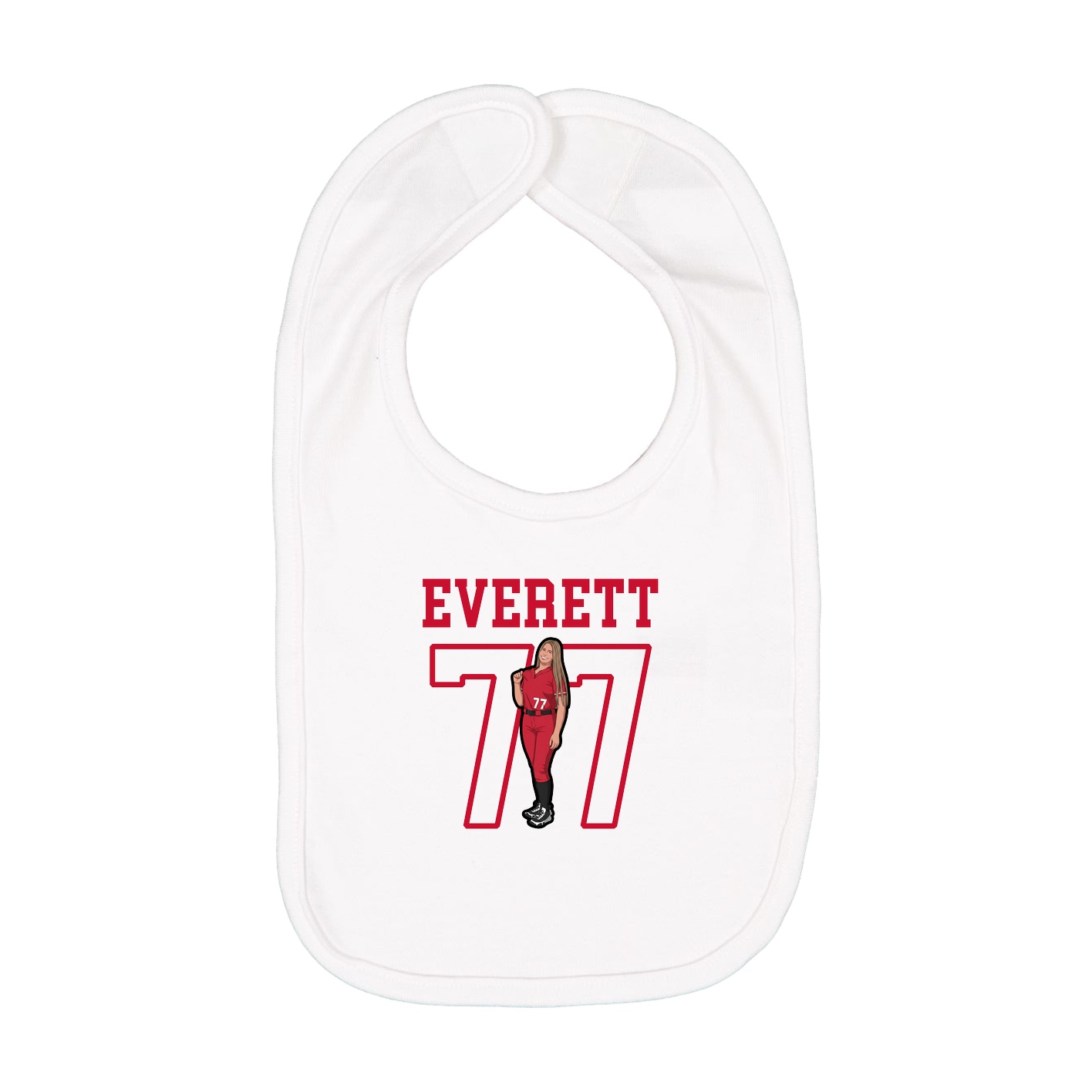 Infant Bib — Shirsey in White