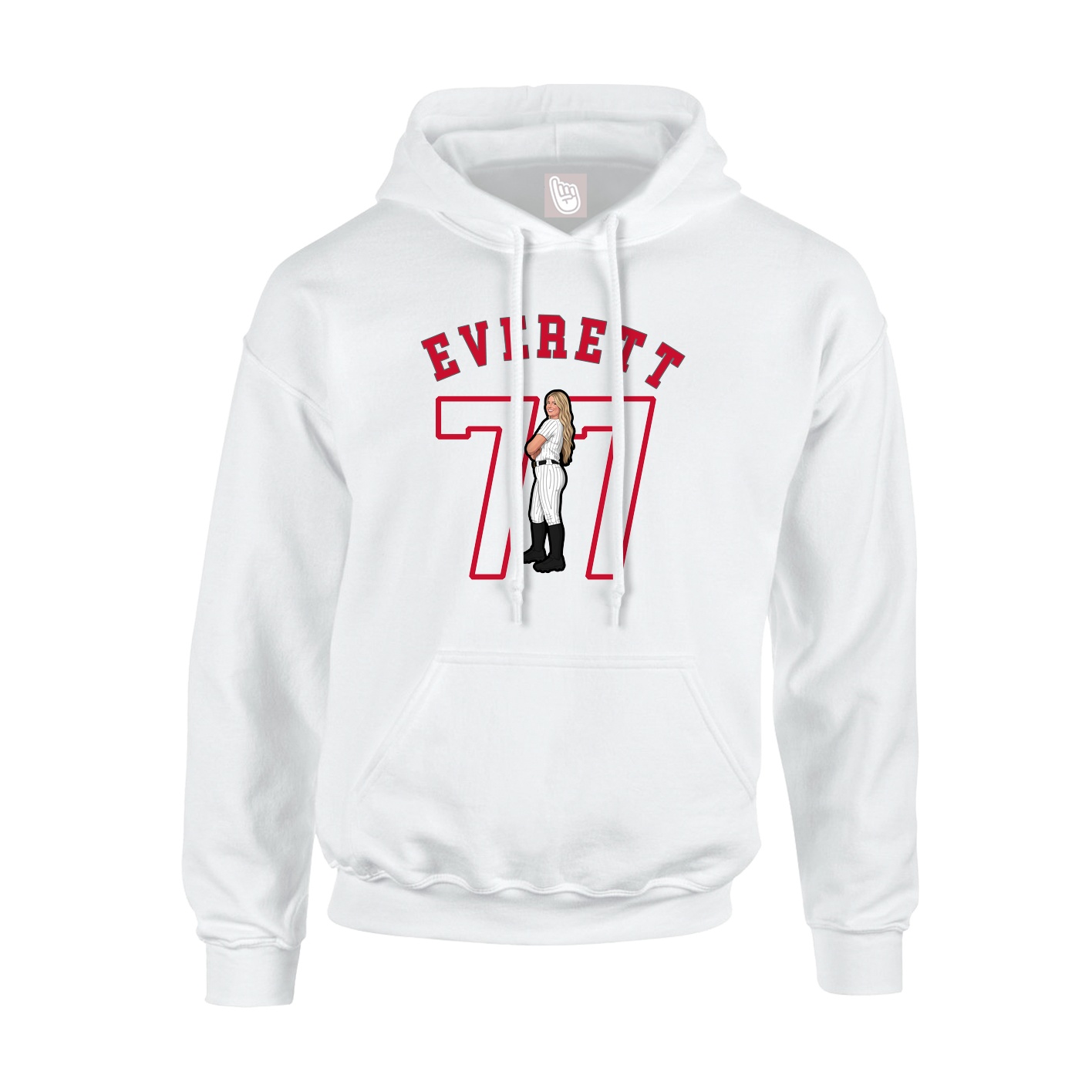 Youth Hoodie — Shirsey Arch in White