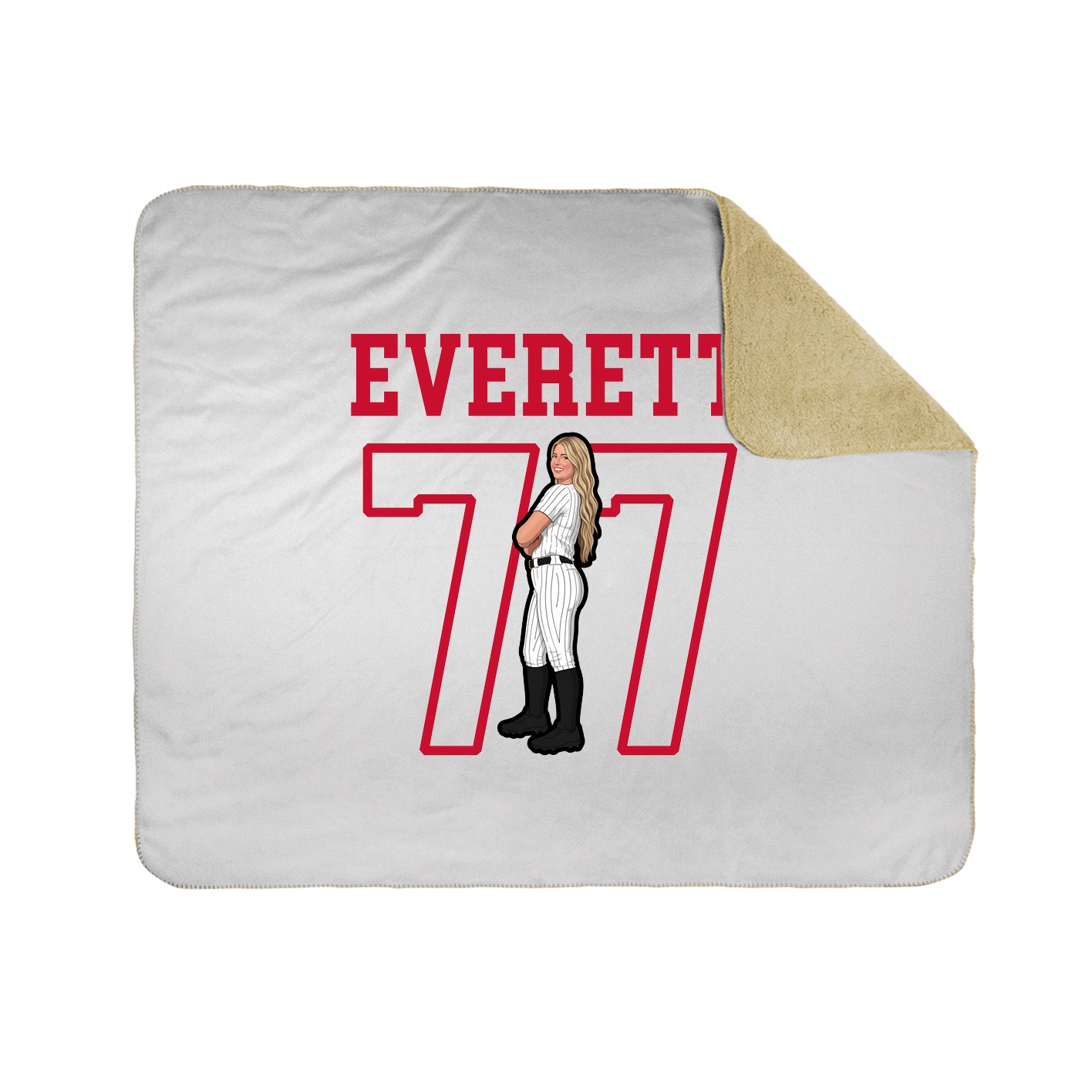 Throw Blanket — Shirsey in White