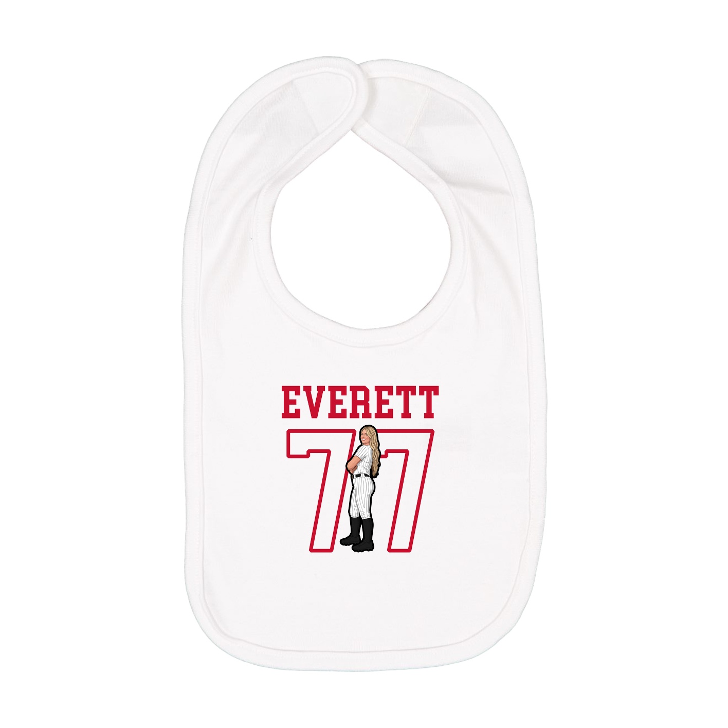 Infant Bib — Shirsey in White