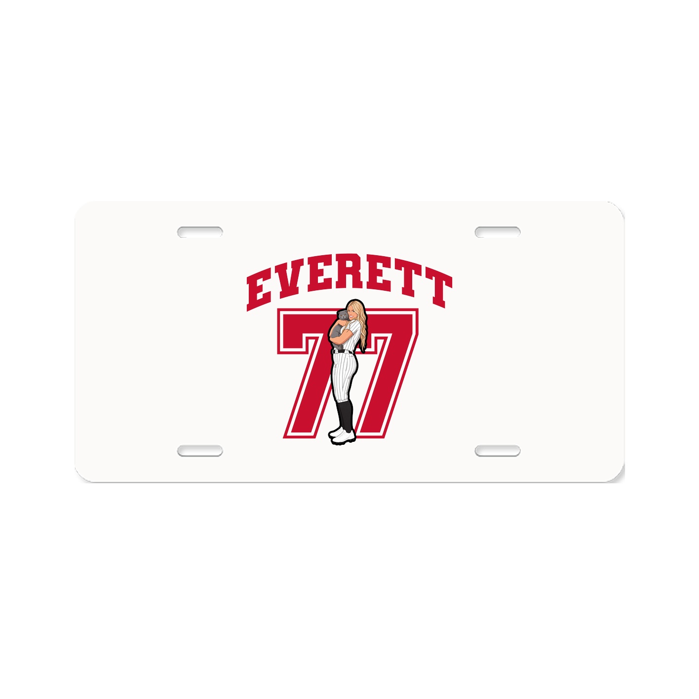 License Plate — Number in Classic