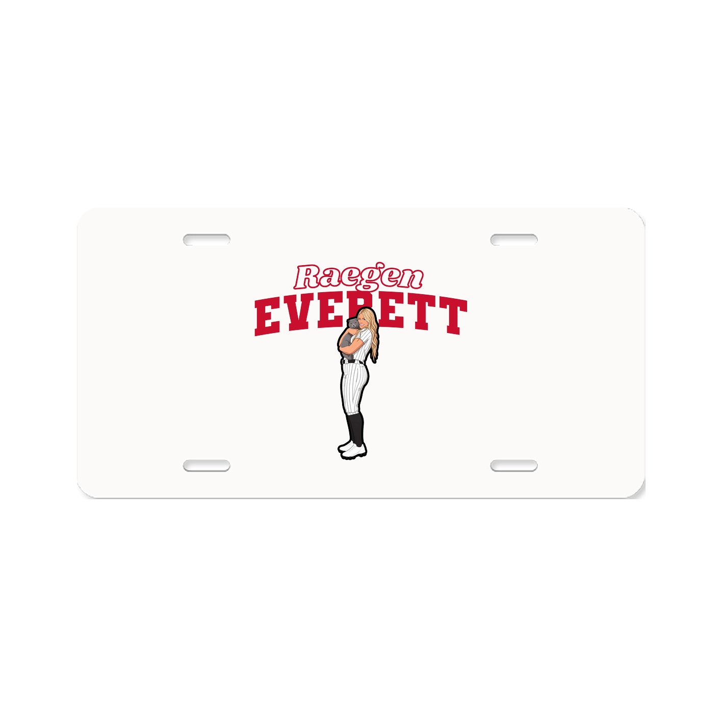 License Plate — Name Arch in Classic