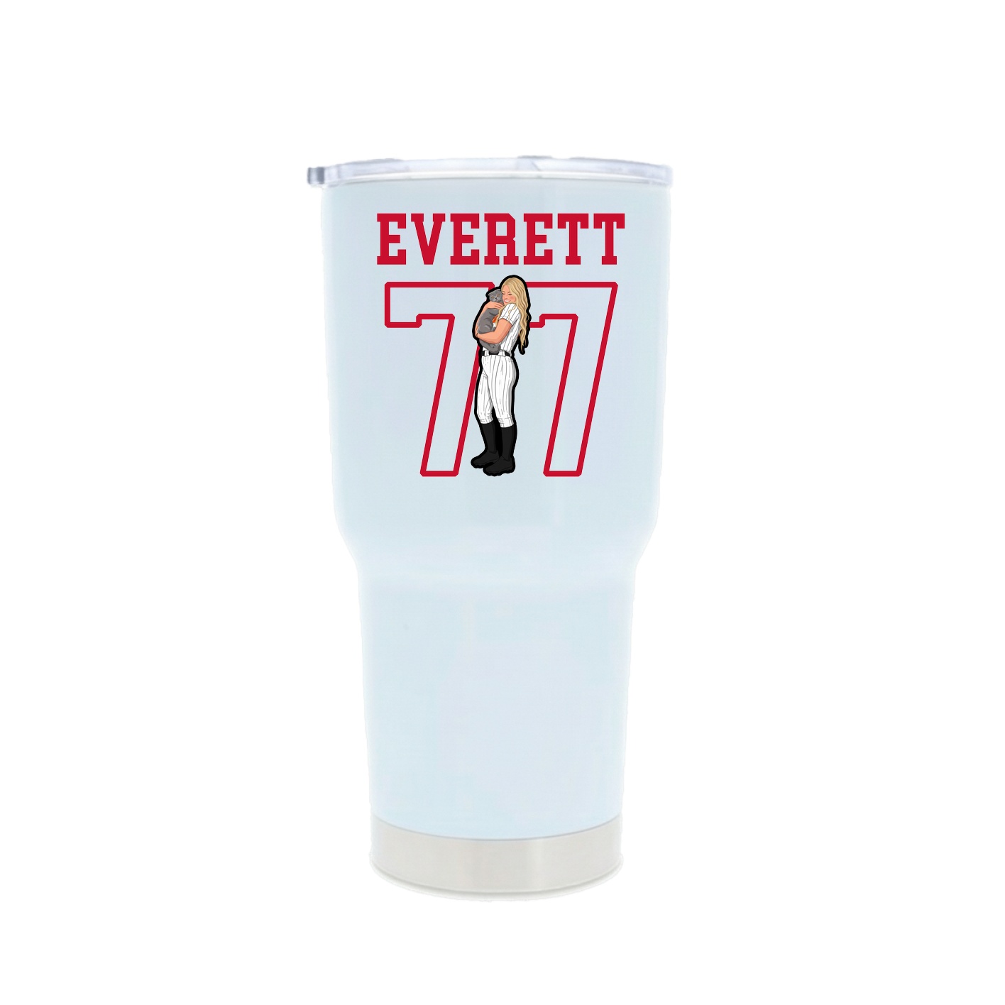30oz Stainless Steel Tumbler — Shirsey in White