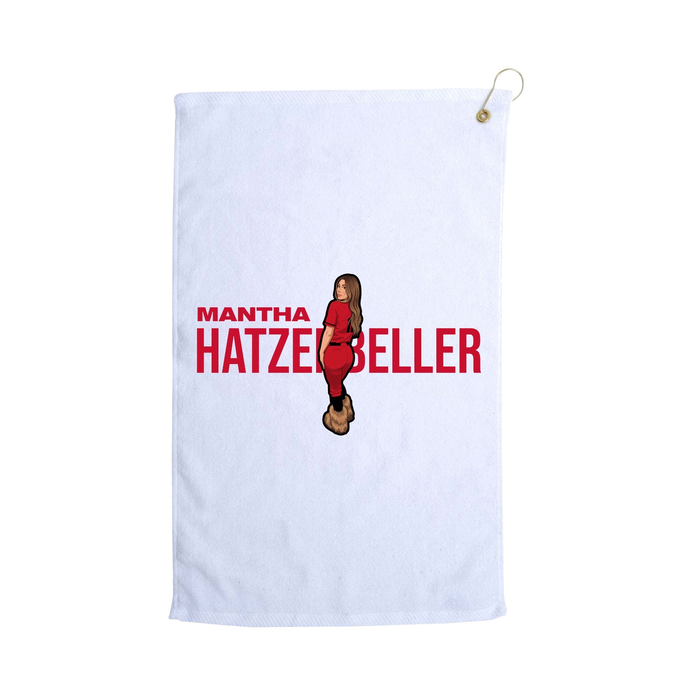 Golf Towel — Player Name in White