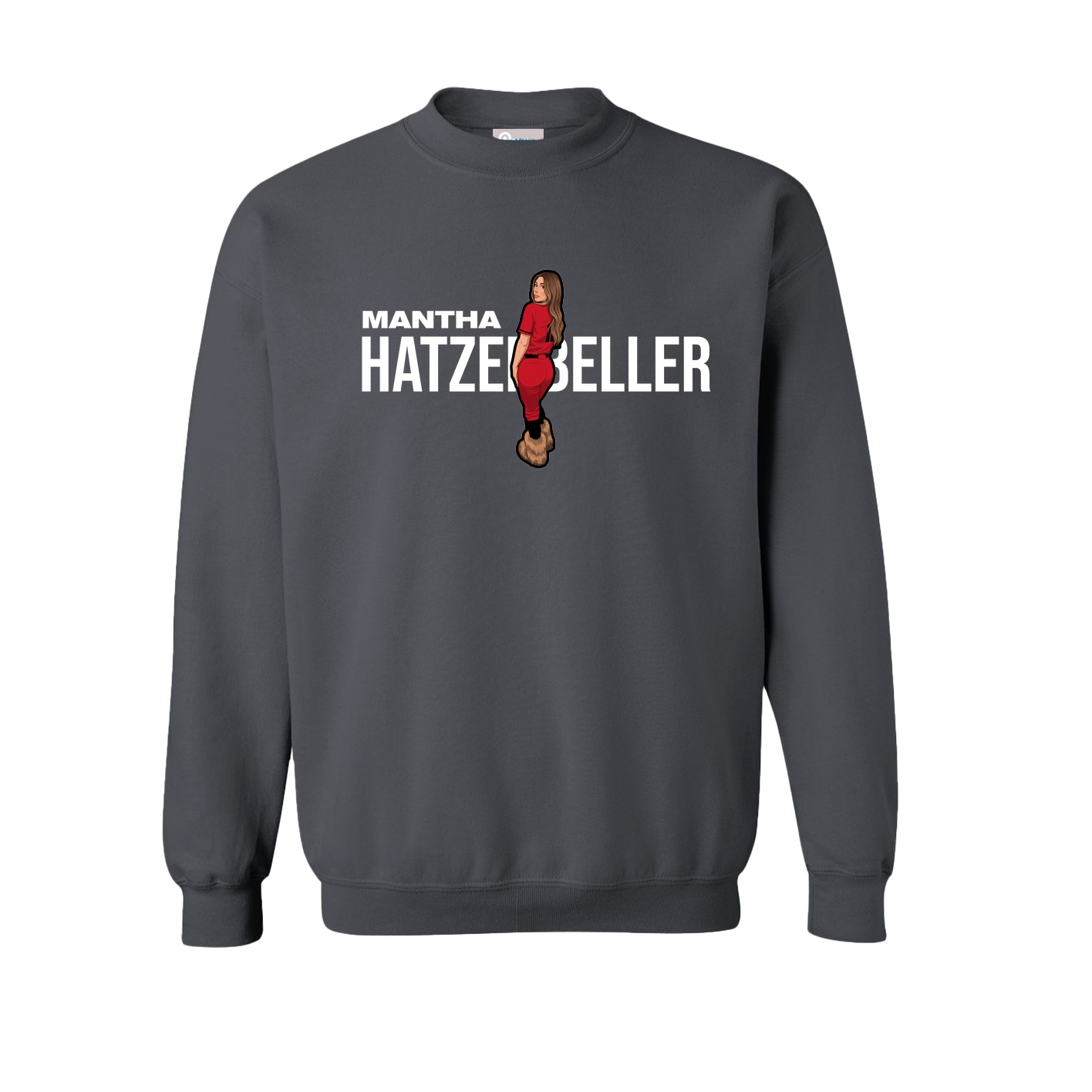Fleece Crew — Player Name in Grey