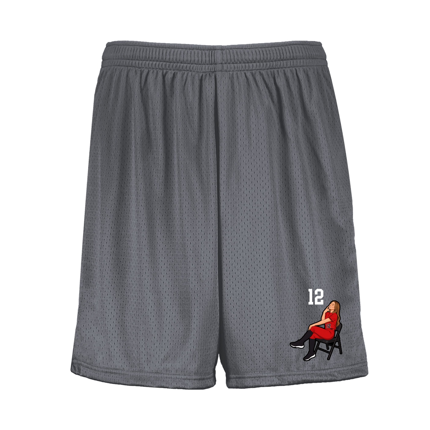 Shorts — Number Top in Grey