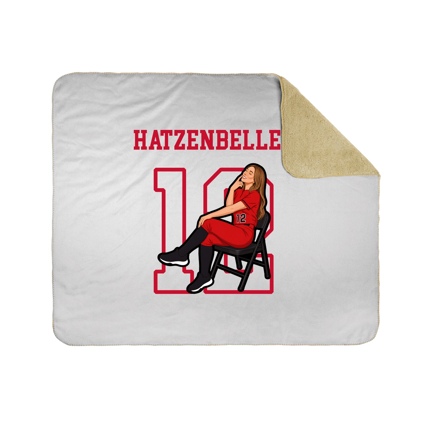 Throw Blanket — Shirsey in White