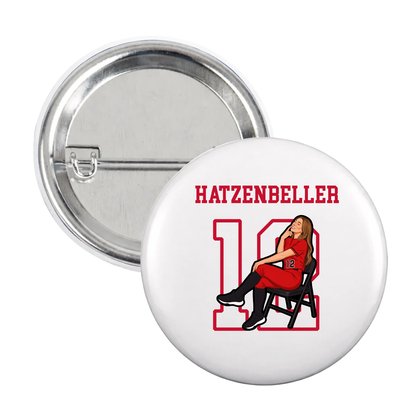 Game Day Button — Shirsey in White