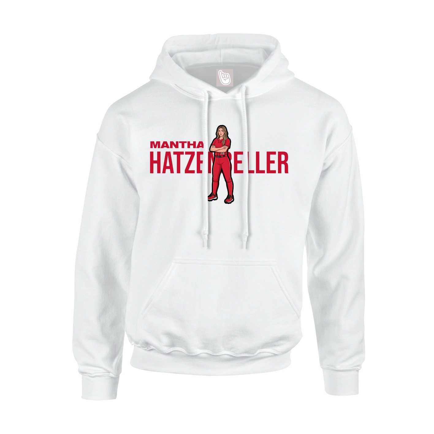 Hoodie — Player Name in White