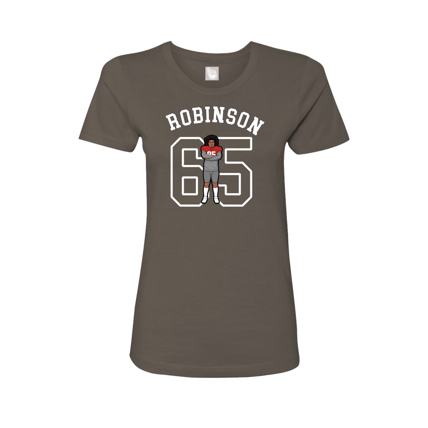 Fitted Women's Tee — Shirsey Arch in Grey