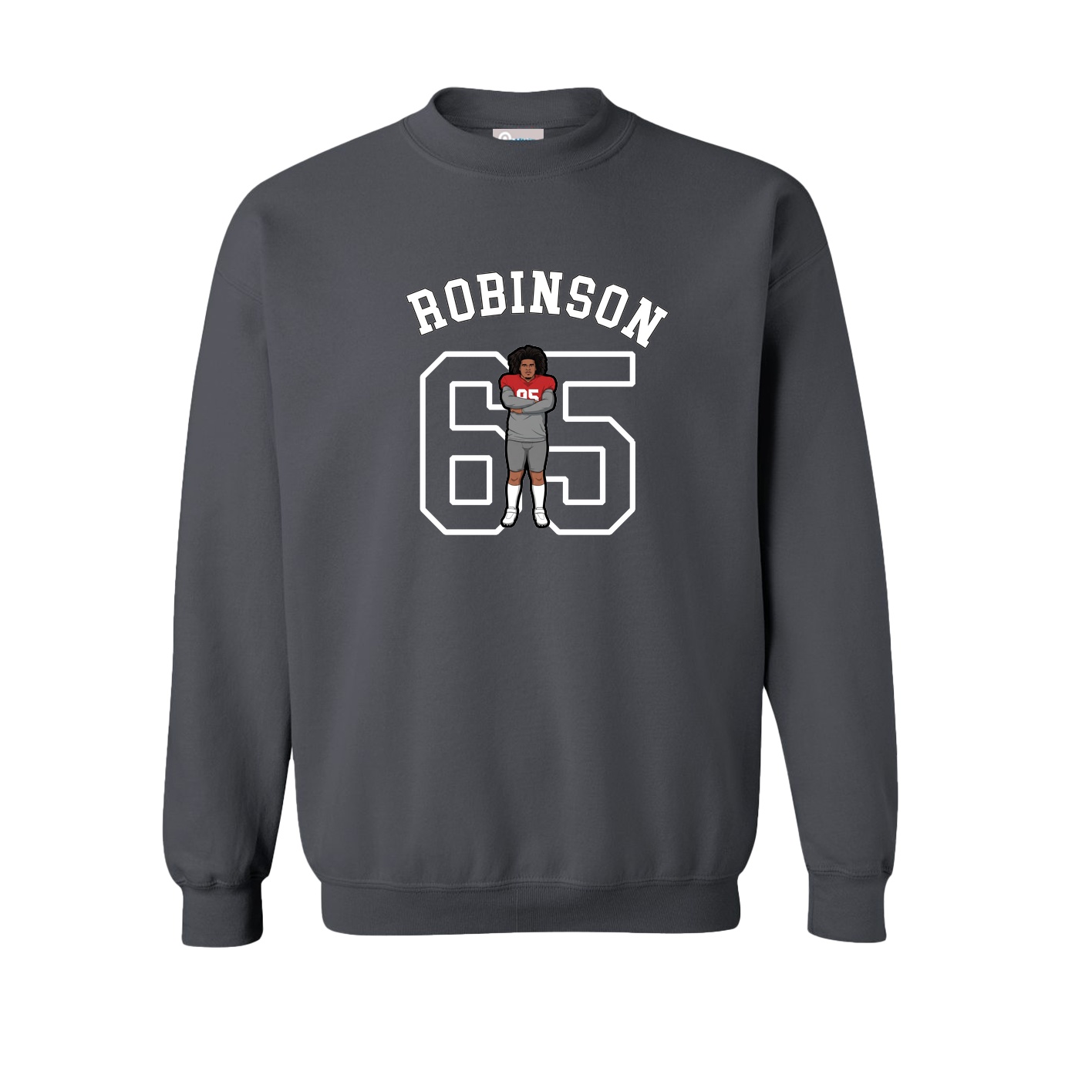 Fleece Crew — Shirsey Arch in Grey