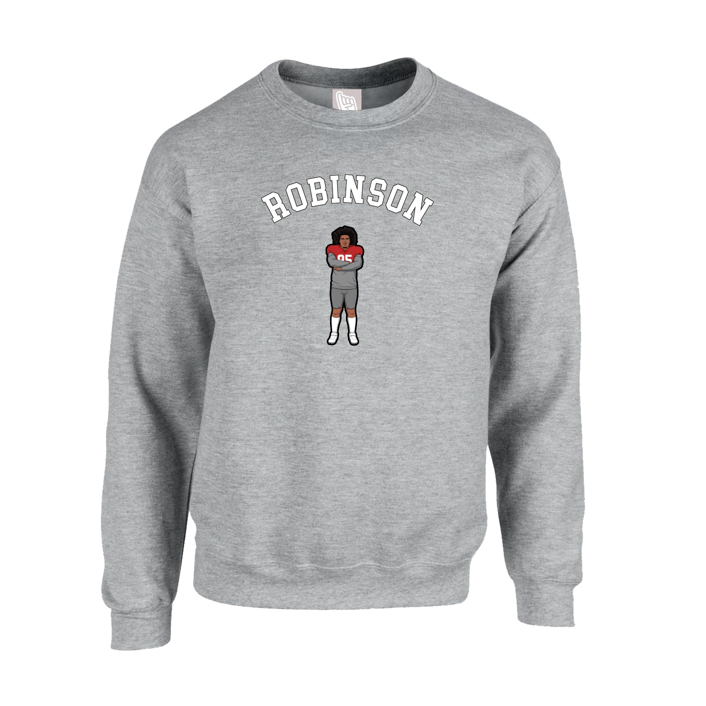 Fleece Crew — Shirsey Arch in Grey