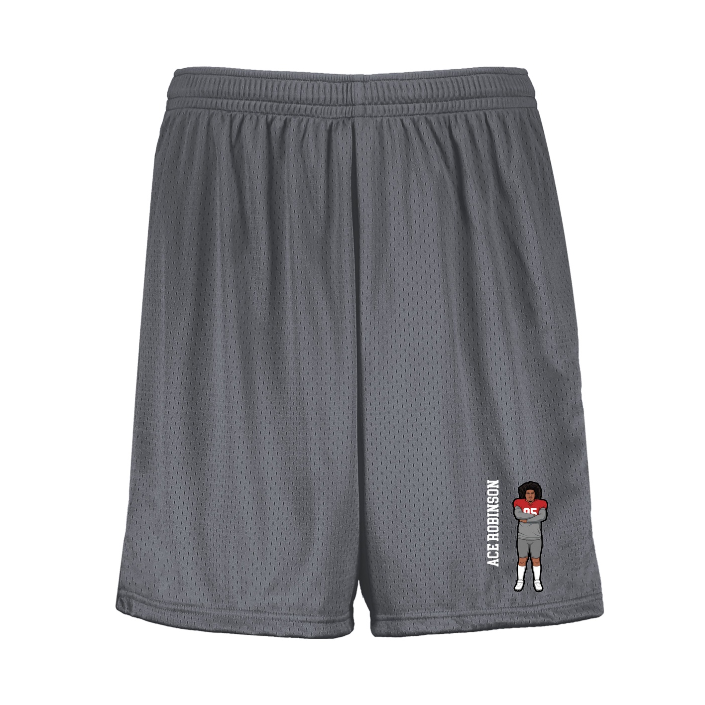 Shorts — Name Vertical in Grey