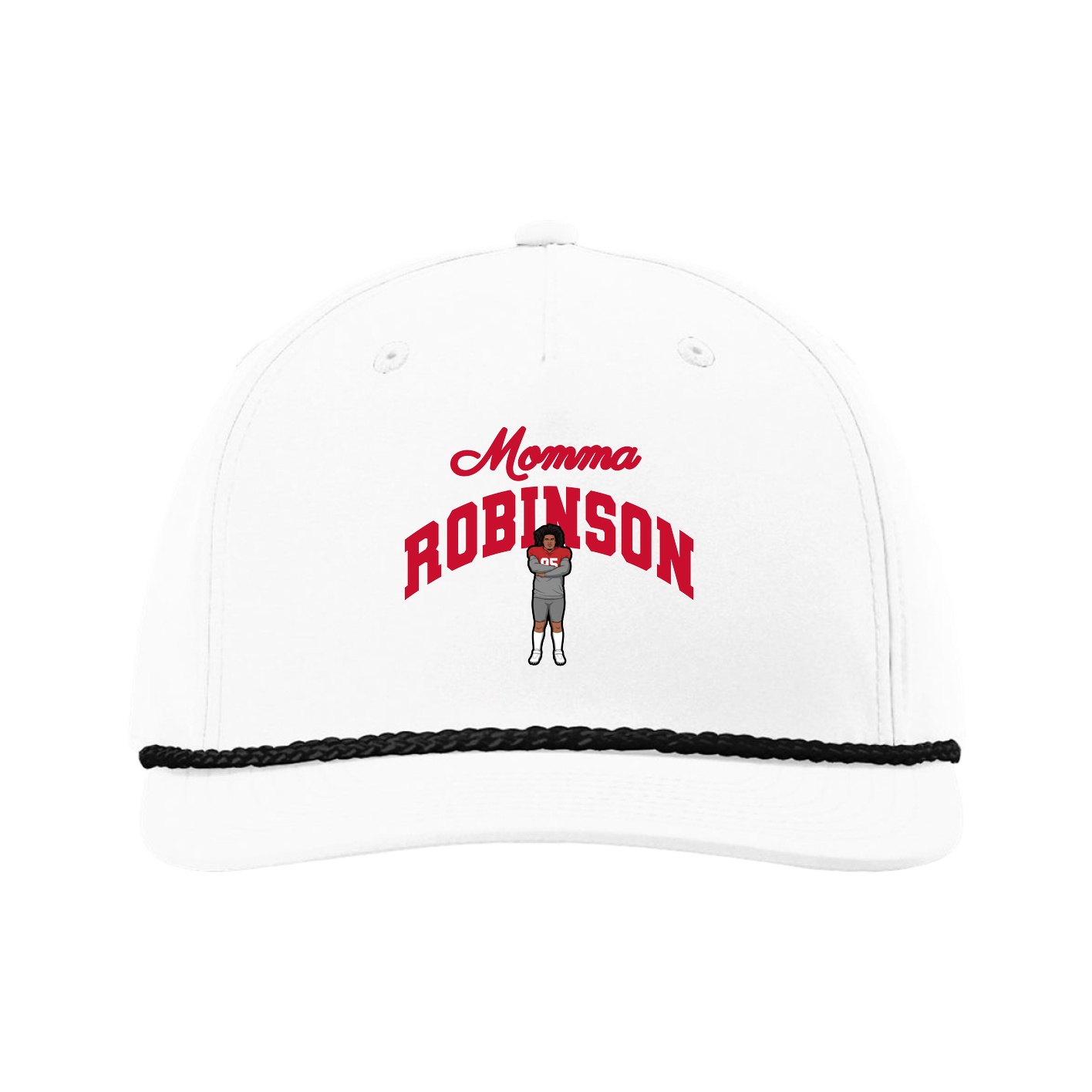Five-Panel Classic Rope Cap — Mothers Day Arch in White