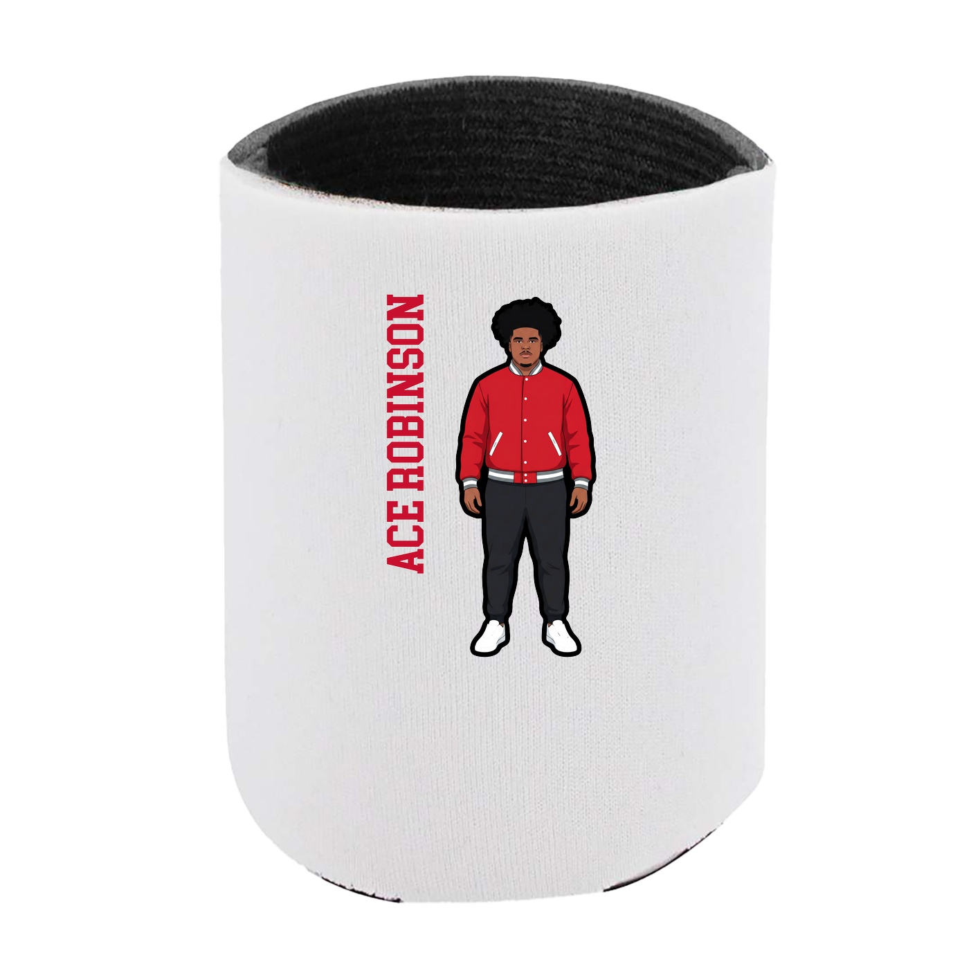 Can Holder — Name Vertical in White