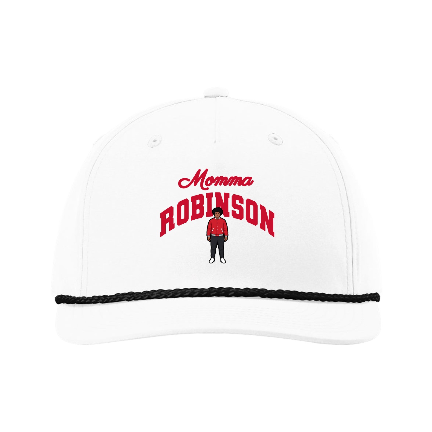 Five-Panel Classic Rope Cap — Mothers Day Arch in White