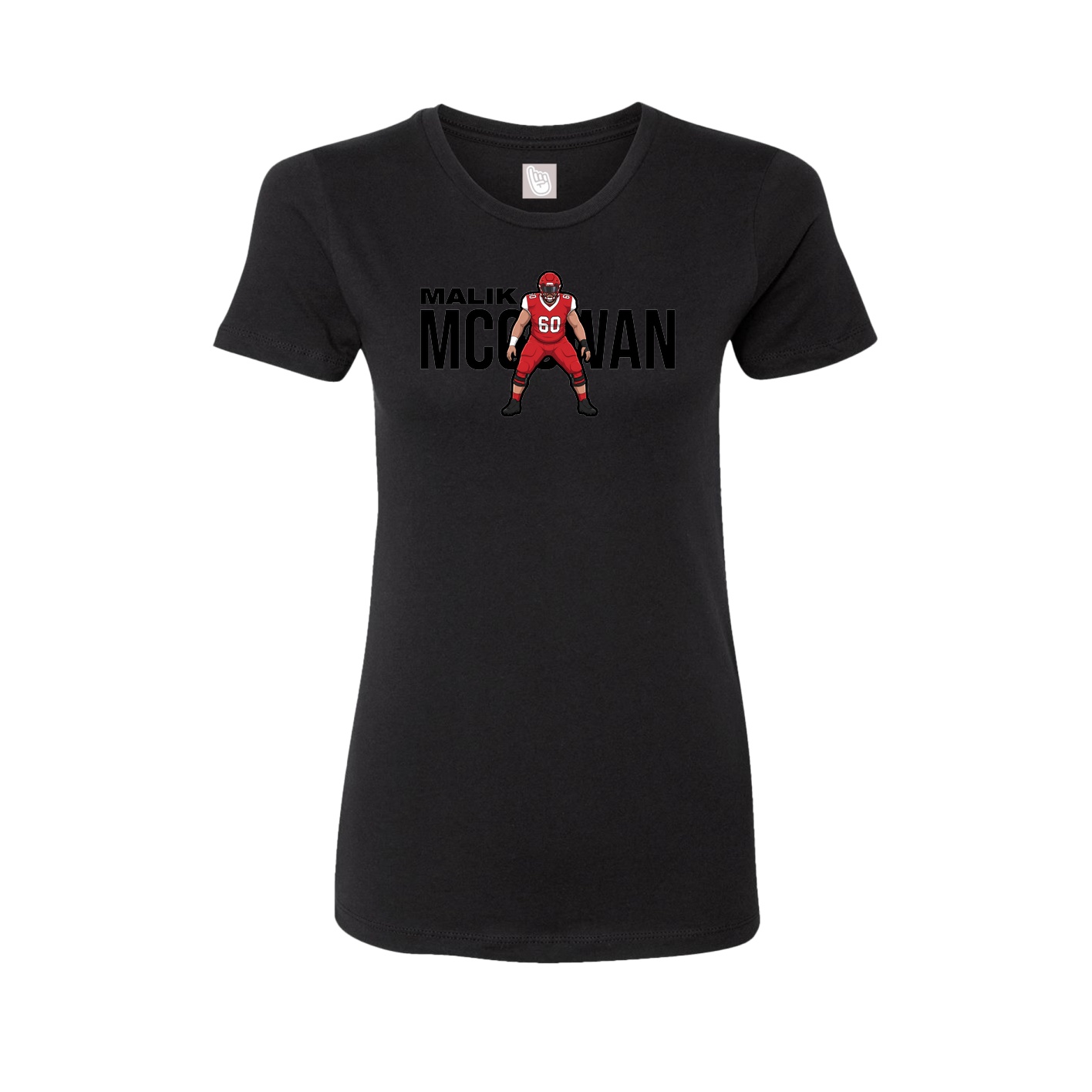 Womens Tee — Player Name in Black
