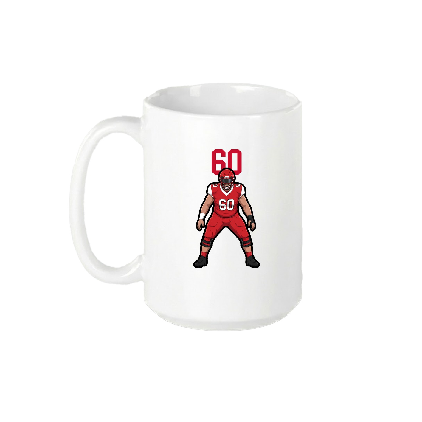 15oz Coffee Mug — Number Top in White