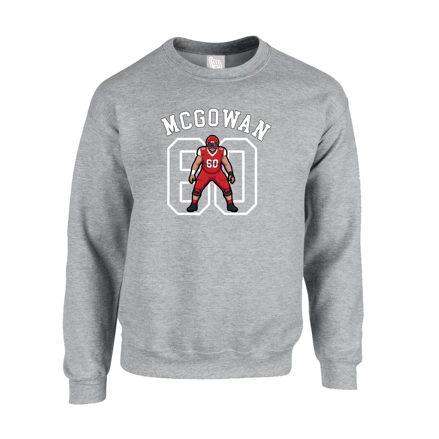 Fleece Crew — Shirsey Arch in Grey