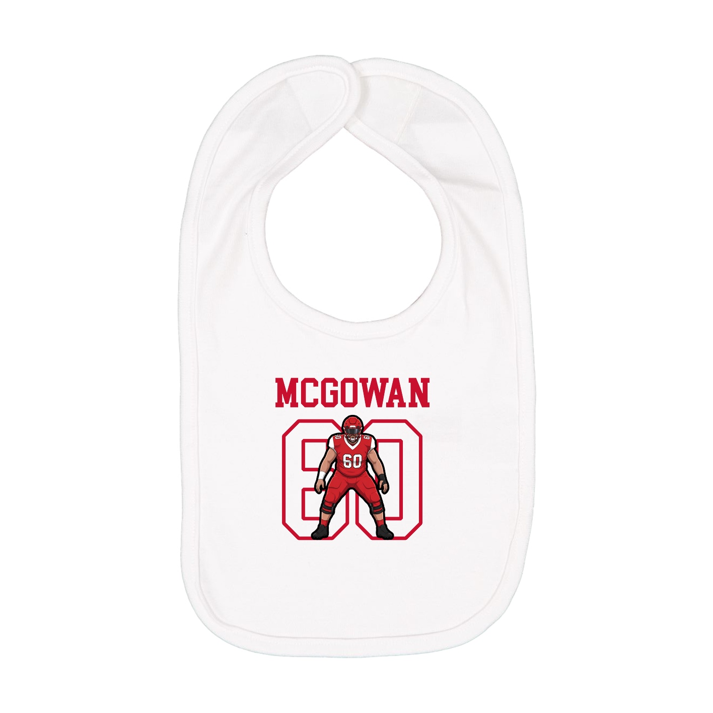 Infant Bib — Shirsey in White
