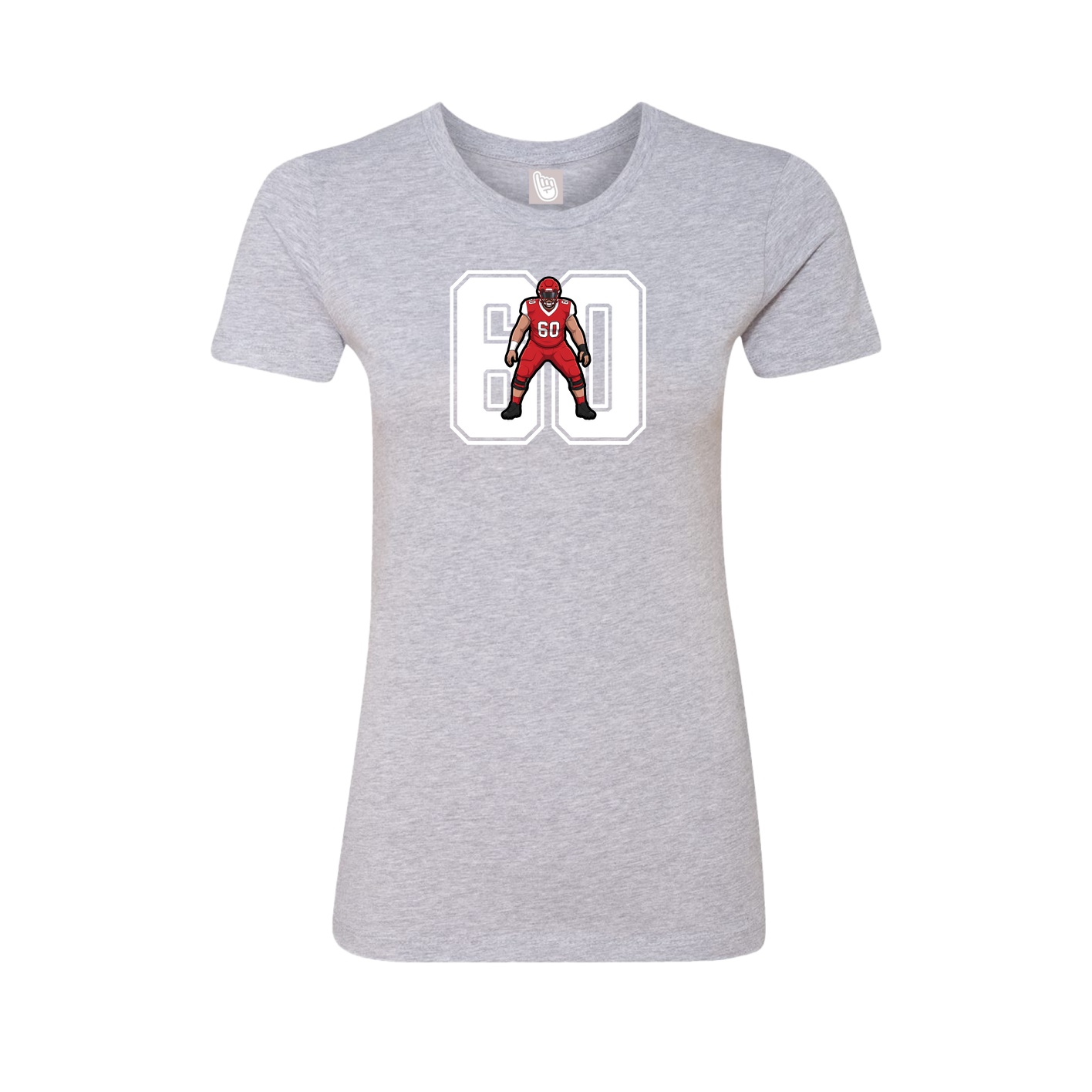 Womens Tee — Number in Grey
