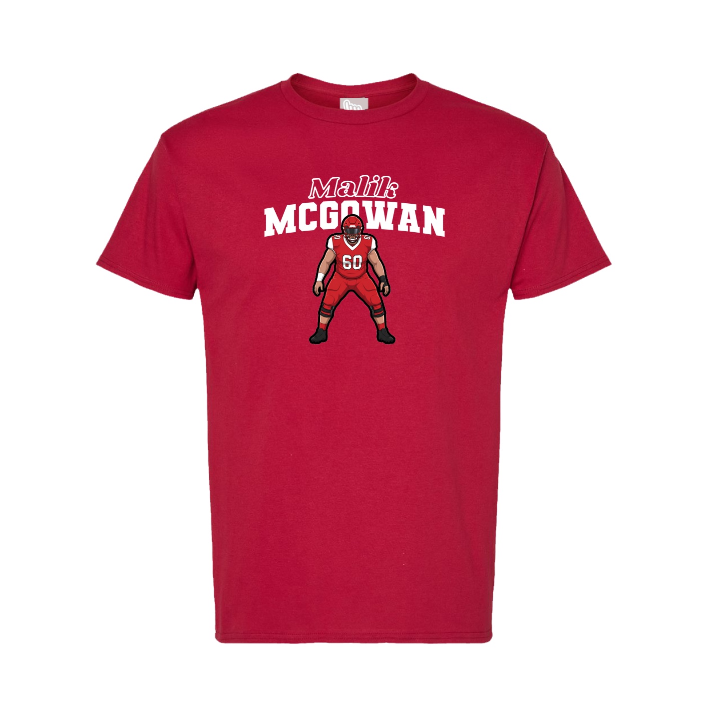 Tee — Name Arch in Crimson