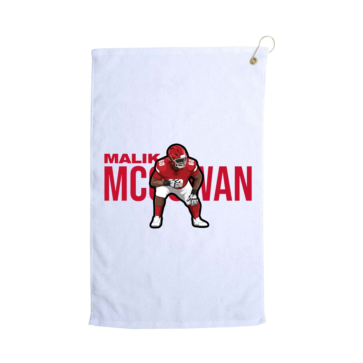 Golf Towel — Player Name in White