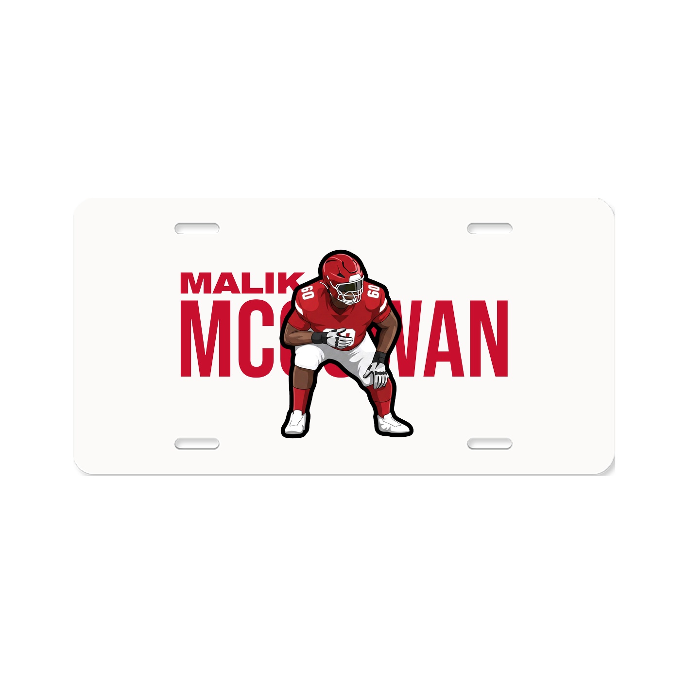 License Plate — Player Name in Classic
