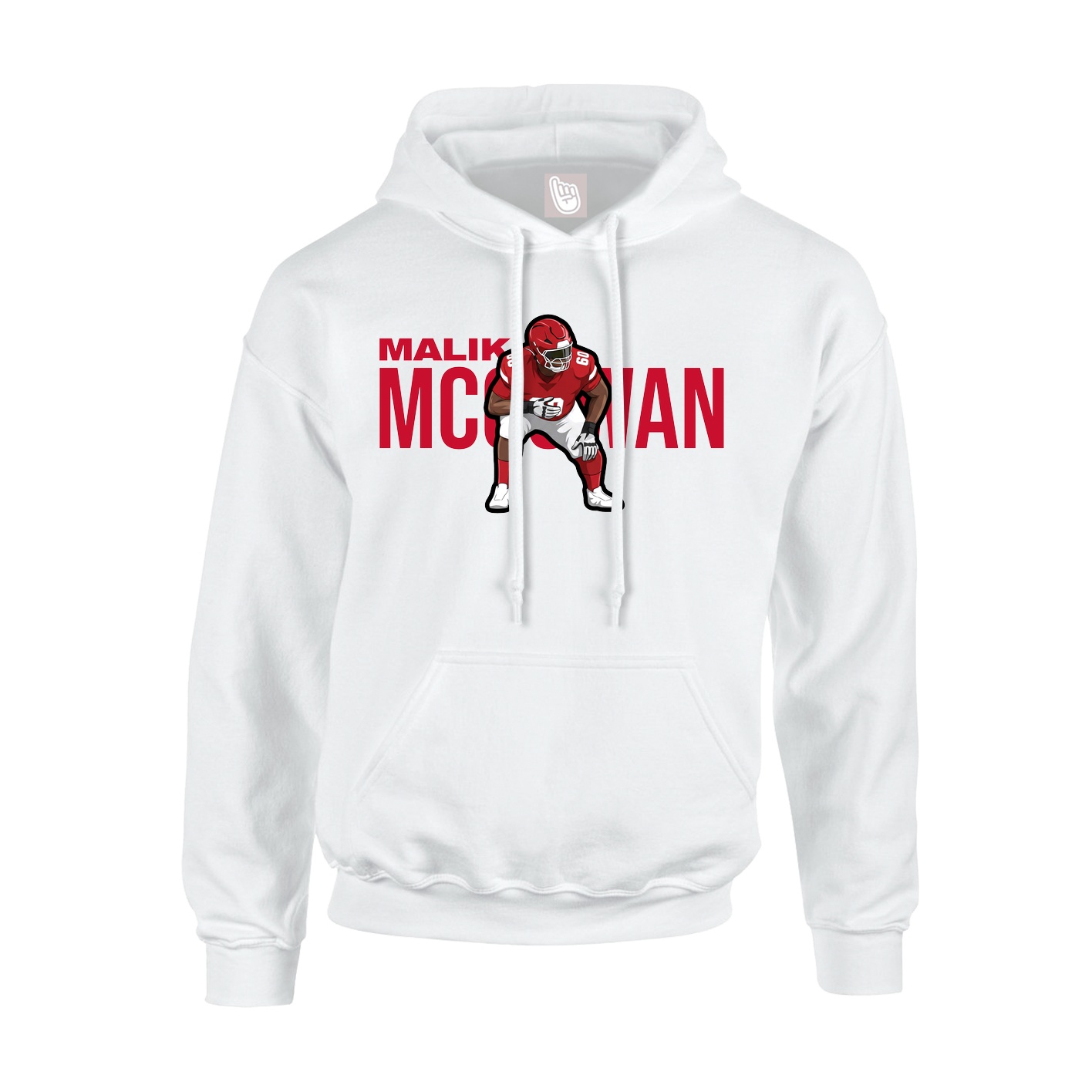 Hoodie — Player Name in White
